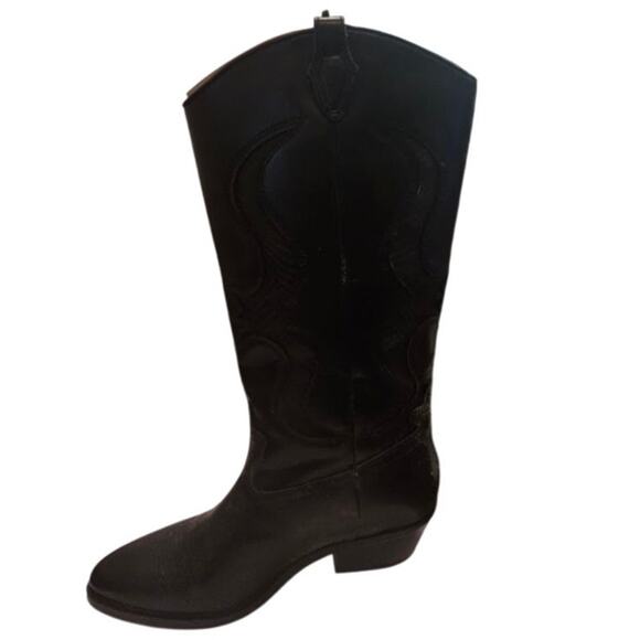 Nine West Women's Cwyft Mid Calf Boot in Black EUC Size 9 - Picture 3 of 9